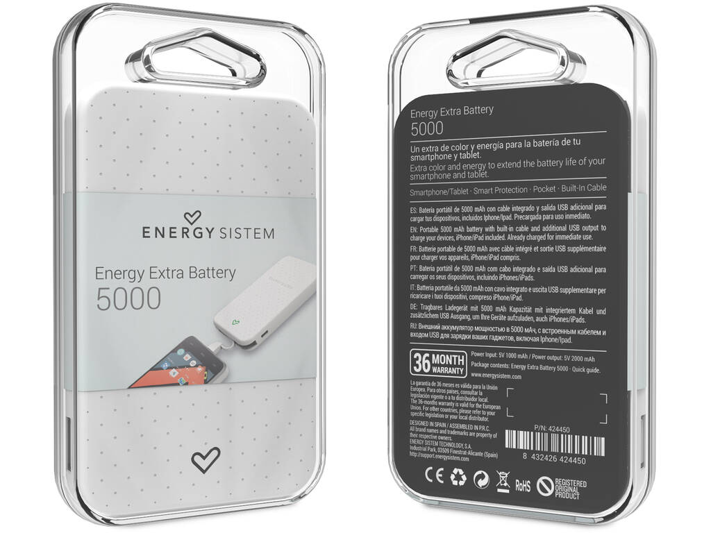 Bateria Portátil 5000 Snow Energy Sistem 424450