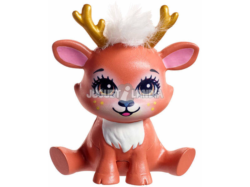 Enchantimals Muñeca y Mascota Ciervo Boneca e Animal de Estimação Viado Mattel FNH23