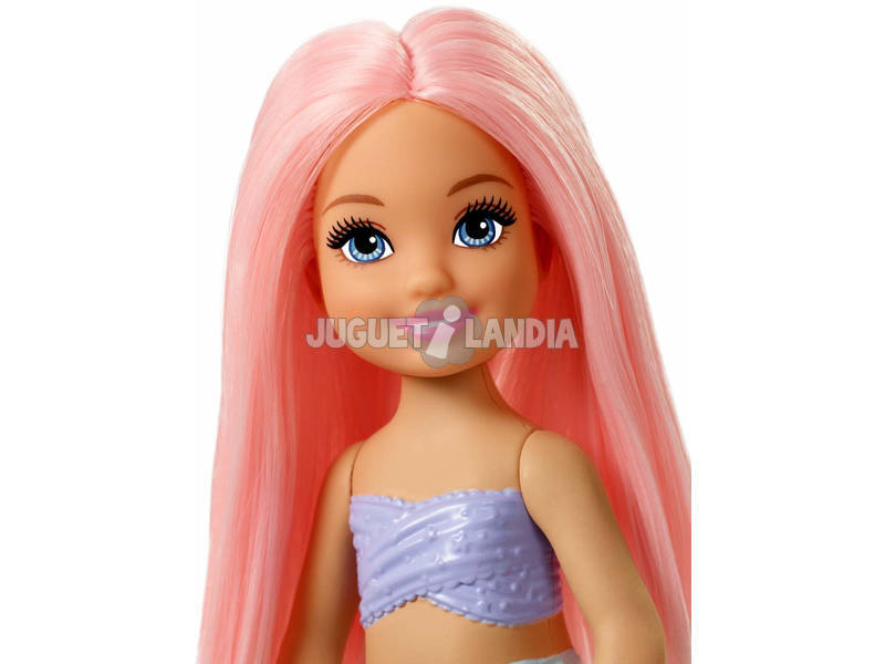 Barbie Dreamtopia Bambola Chelsea Sirena, Merbear e Castello di Sabbia con Altalena Mattel FXT20