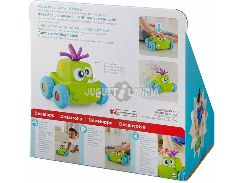 Fisher-Price Baby Mostriciattolo Premi e Vai Mattel DRG15