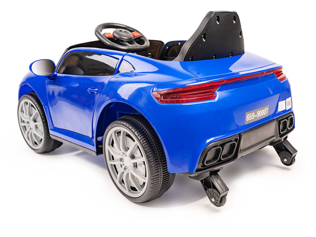 Blauer Funsteuerung Batterie-Wagen mit Licht und Musik 6G. Fernbedienung
