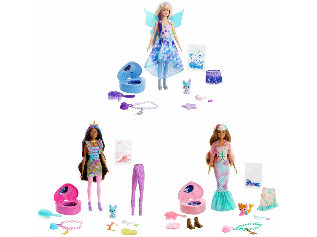 Poupée Barbie Coffret Color Reveal Fée Fantastique Mattel GXV94