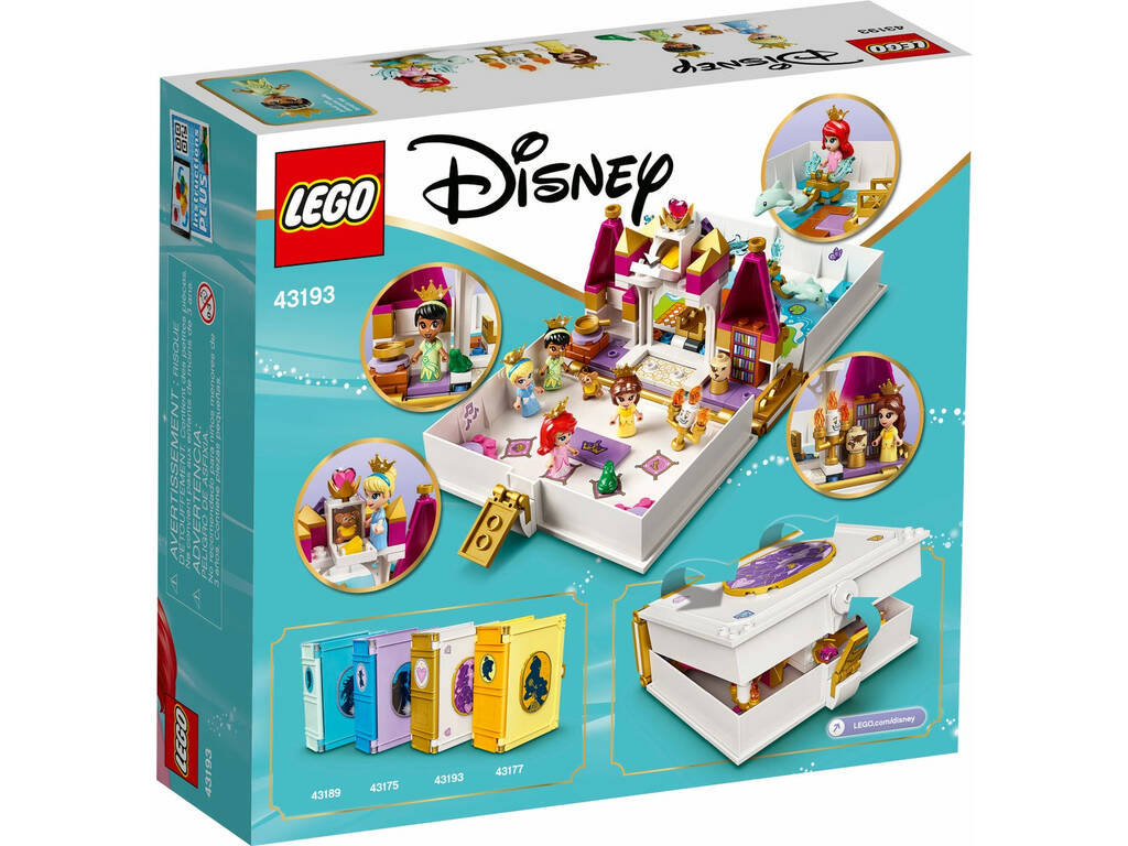 Lego Disney Princesses Contes et Histoires : Ariel, Belle, Cendrillon et Tiana 43193