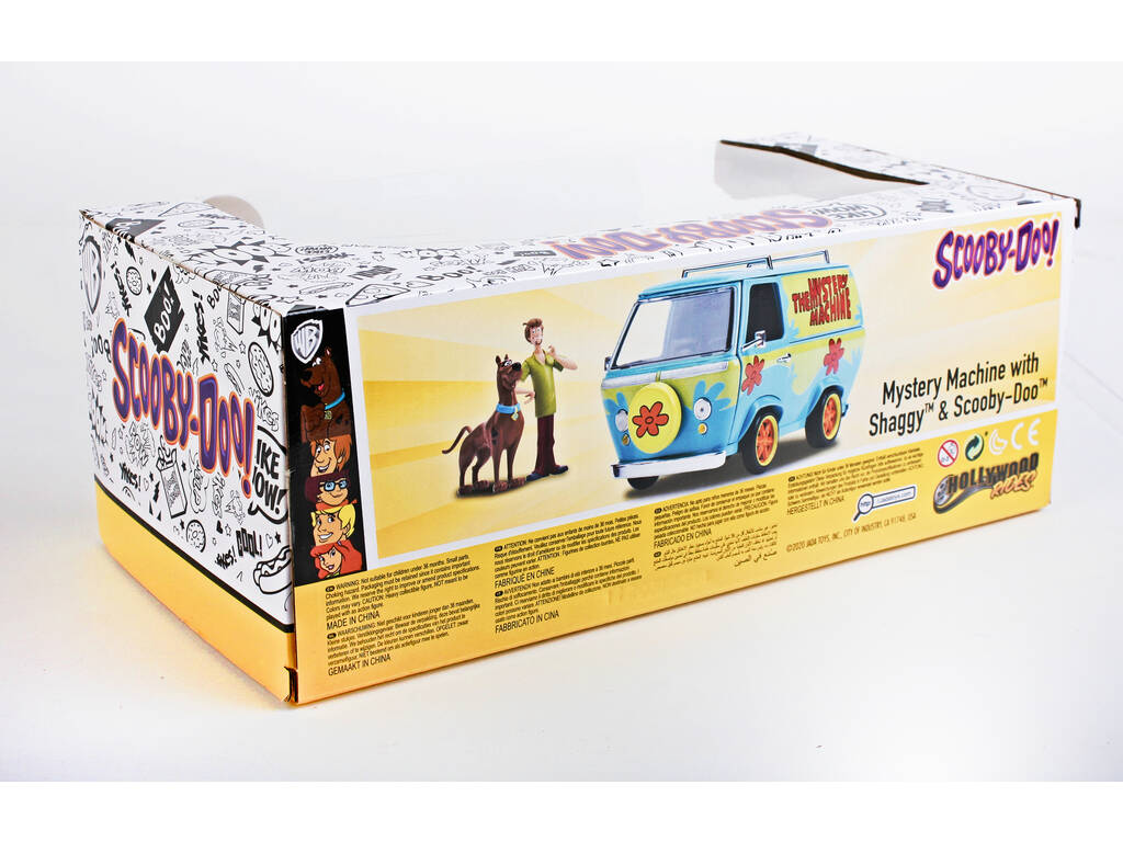 Scooby Doo Camionnette Mistery Machine 1:24 avec Figurines Simba 253255024