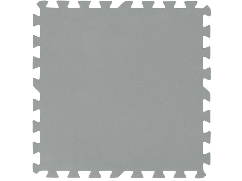 Piso Protetor de Polietileno Esponja Cinzento 9 peças de 50x50 cm. Bestway 58639