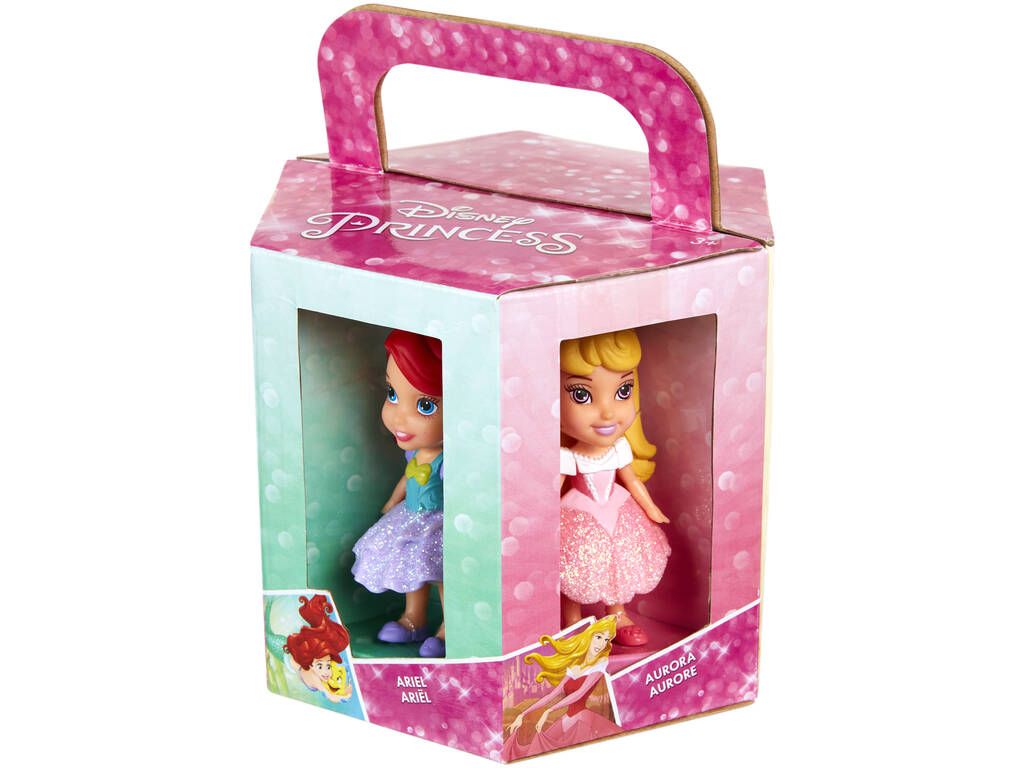 Princesas Disney 7 cm. Mini Toddler Gift Set 6 Peças Jakks 73256