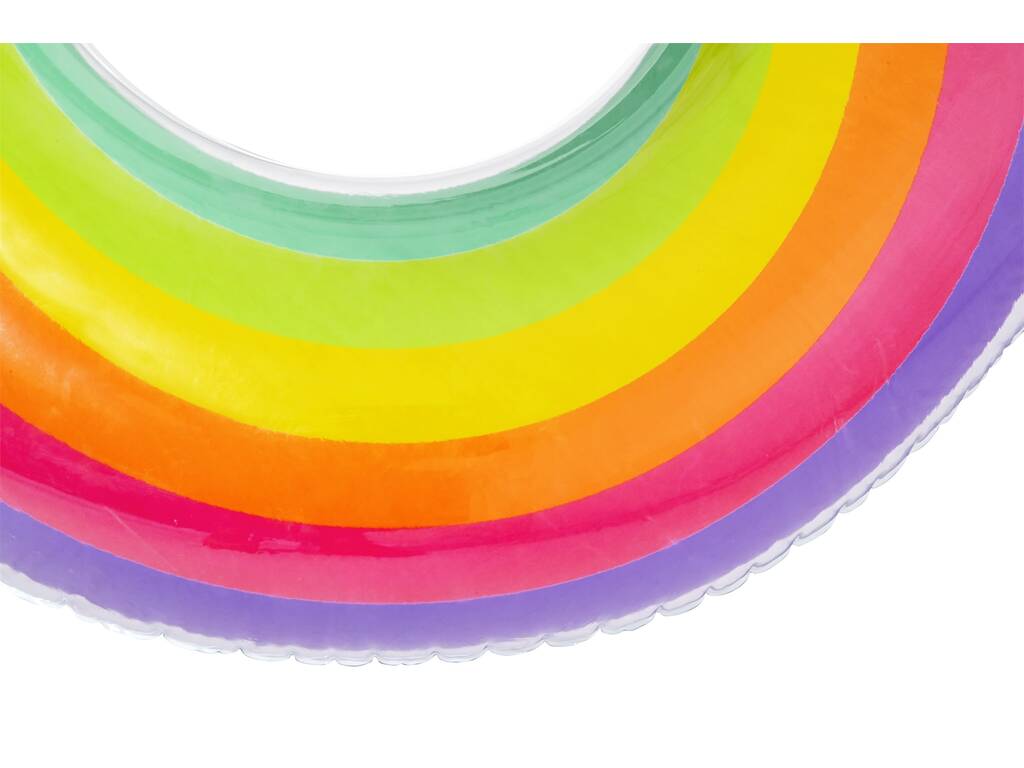 Flutuador Insuflável Rainbow Dreams Swim Tube de 107 cm. Bestway 43647