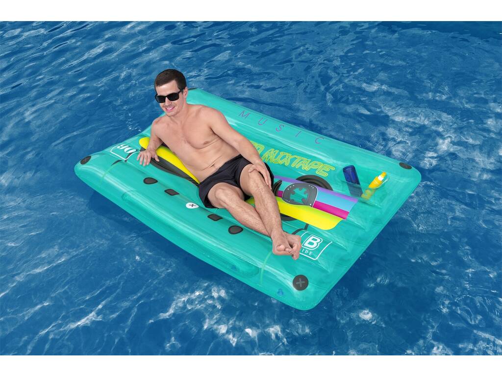 Matelas Gonflable Retro Beats Pool Float de 174 X 116 cm Bestway 43649