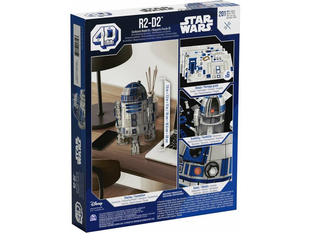 Star Wars R2D2 Spin Master 4D Puzzle 6069817