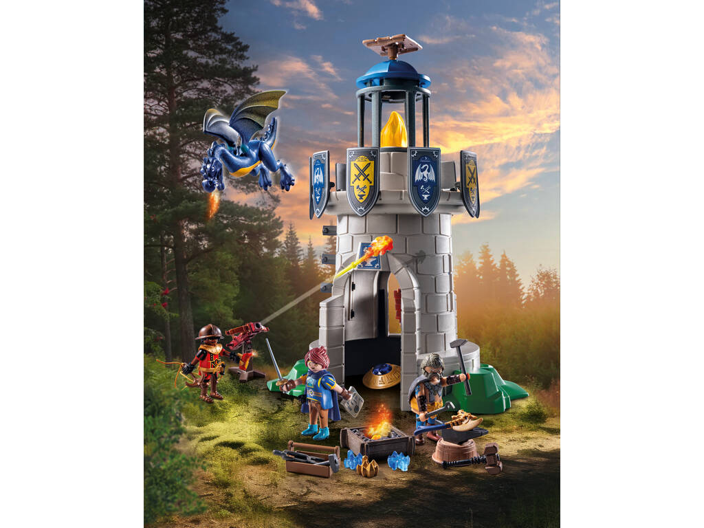 Playmobil Novelmore Torre del Cavaliere con Fabbro e Drago 71483