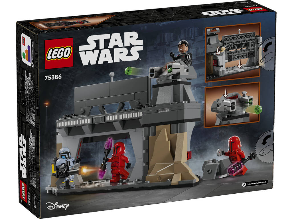 Lego Star Wars Bataille entre Peace Vizsla et Moff Gideon 75386