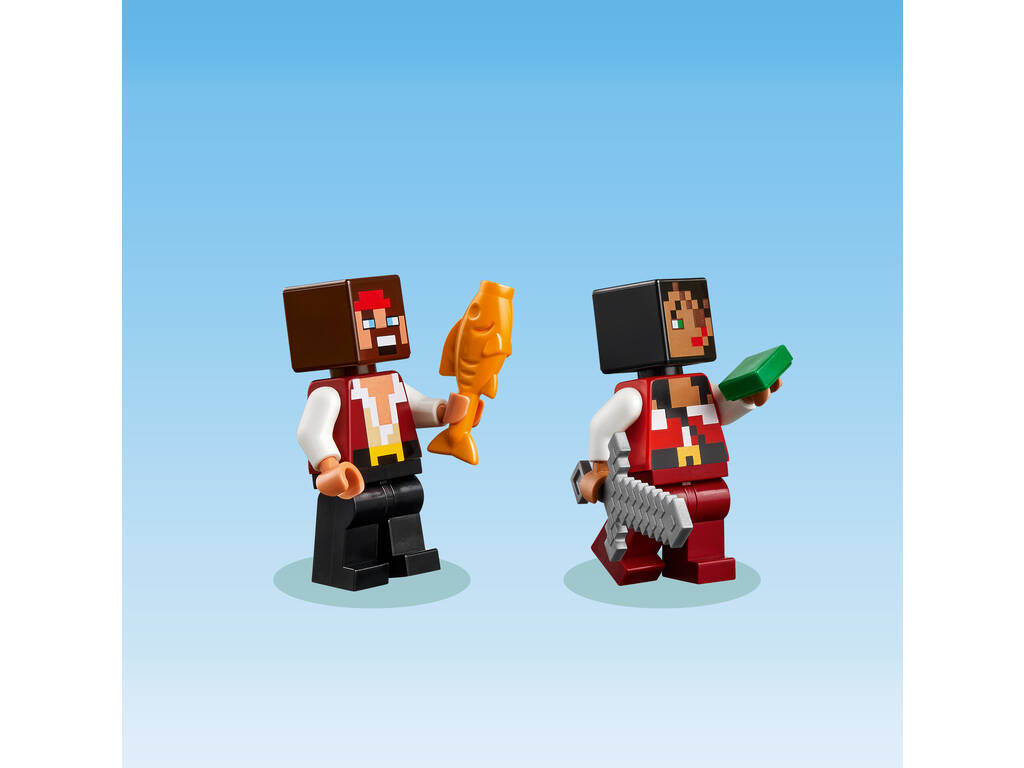 Lego Minecraft A Viagem no Barco Pirata de Lego 21259