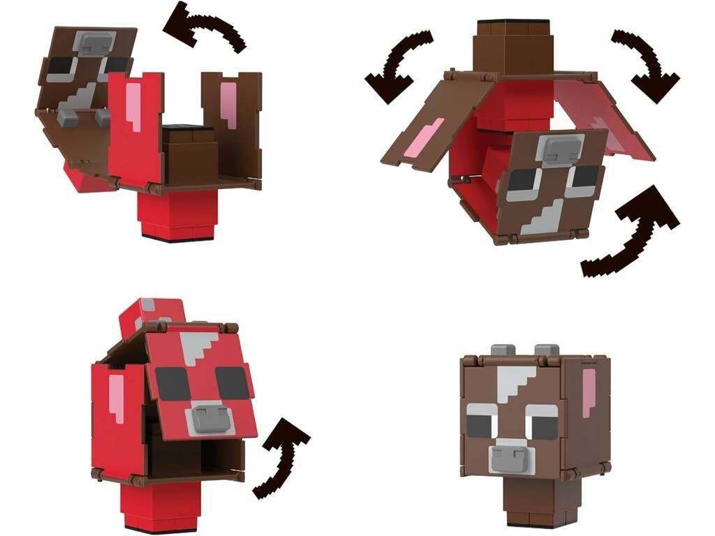 Minecraft Figura Intercambiável 2 em 1 Mattel HTL43