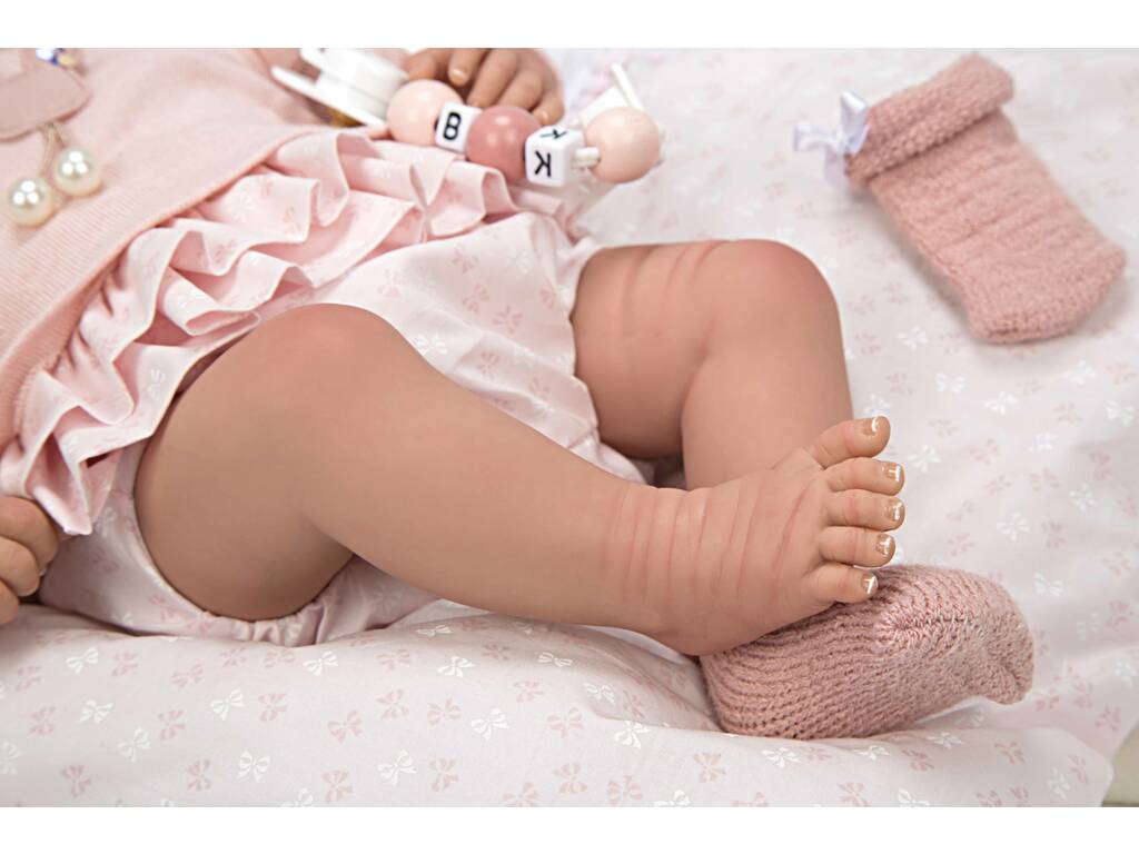 Baby Doll Reborn Alba Pink 40 cm. avec coussin Arias 98121