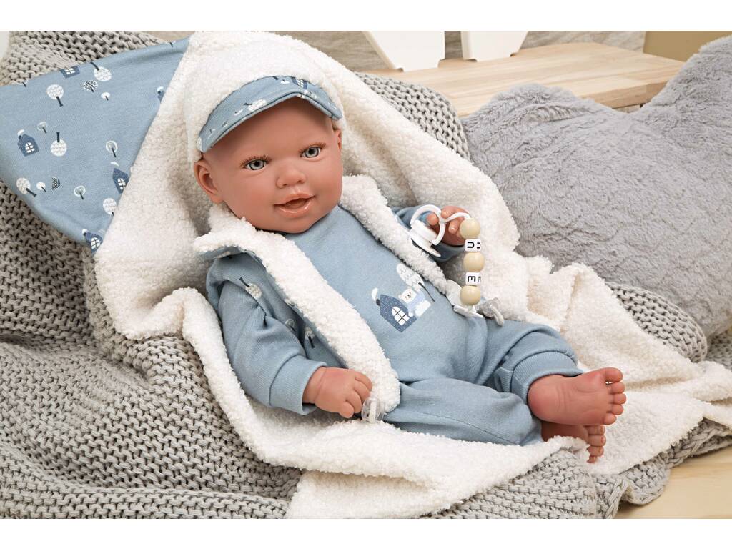 Reborn-Babypuppe Bruno 45 cm mit Decke von Arias 98150