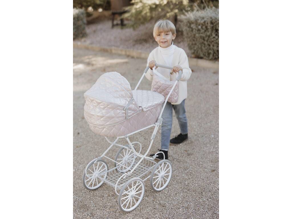 Puppenwagen Fantasy mit Verdeck und Tasche von Arias 40870