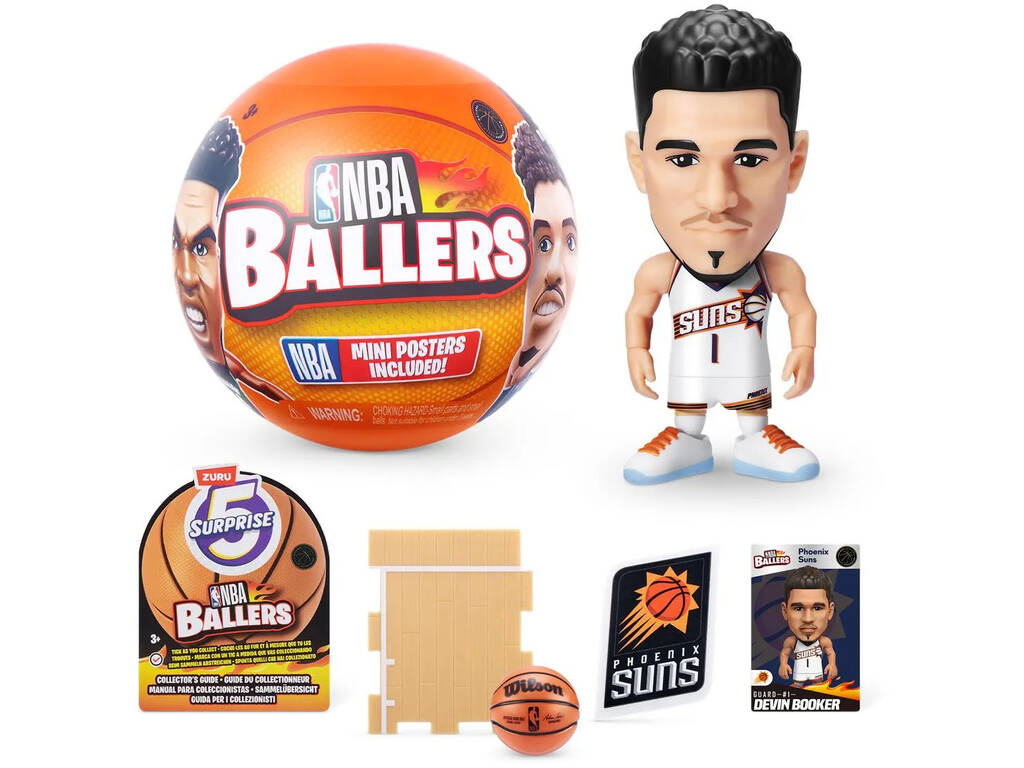 5 figurines surprises NBA Ballers Zuru 11025790