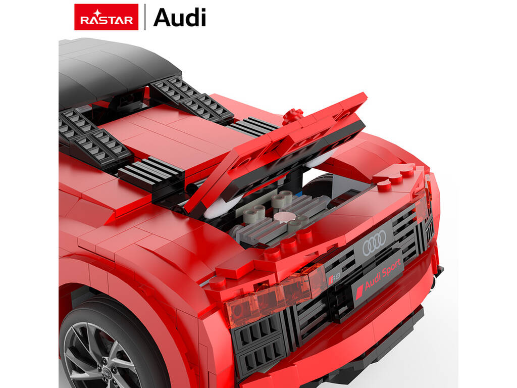 Audi R8 Spyder Rojo 1:14 Construible de 1440 Piezas