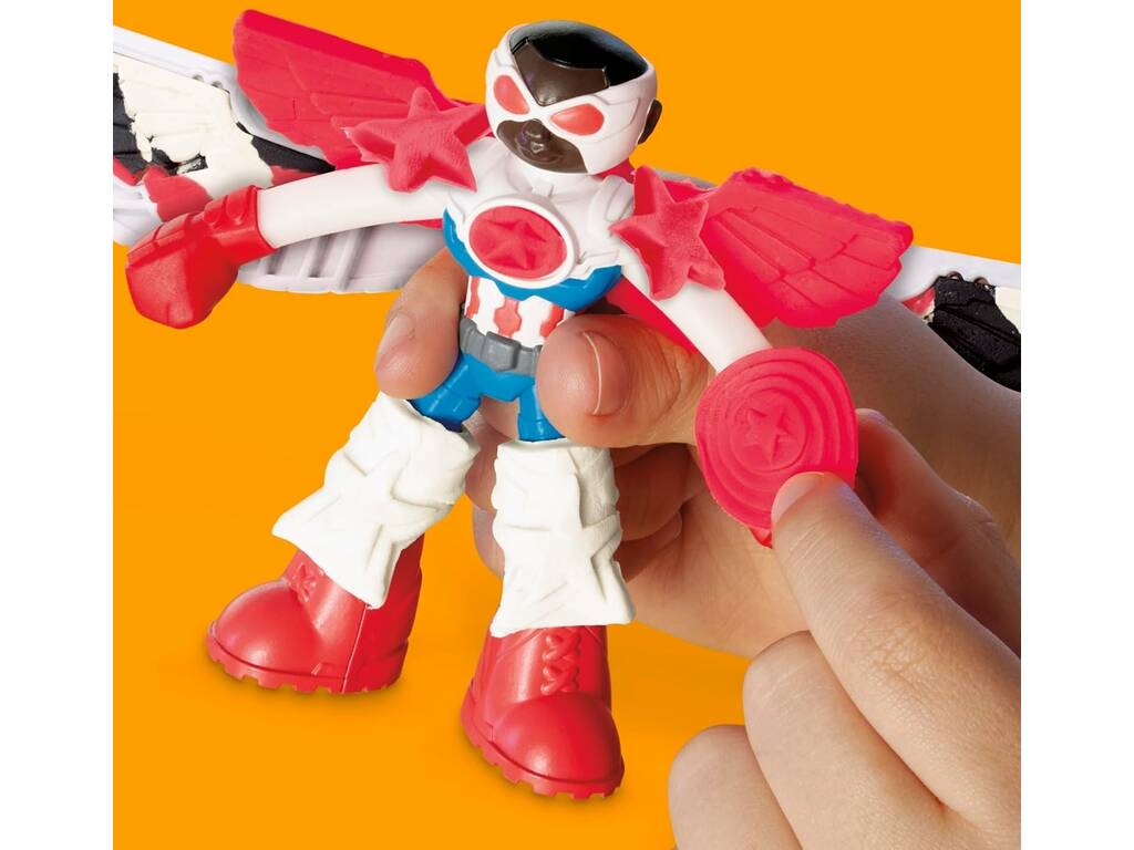 Playdoh Marvel Set Moto Cortadora del Capitán América
