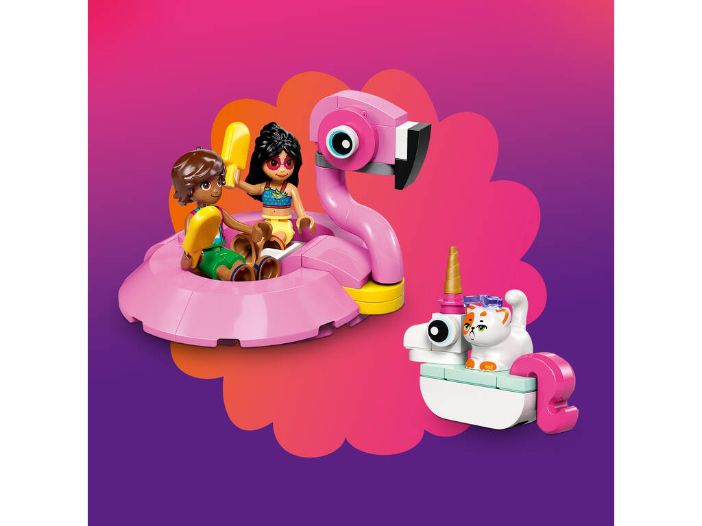 Lego Friends Fiesta en la Piscine avec Flamenco et Unicornio 