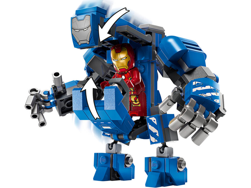 Lego Marvel Laboratorio de Iron Man Sala de Armaduras