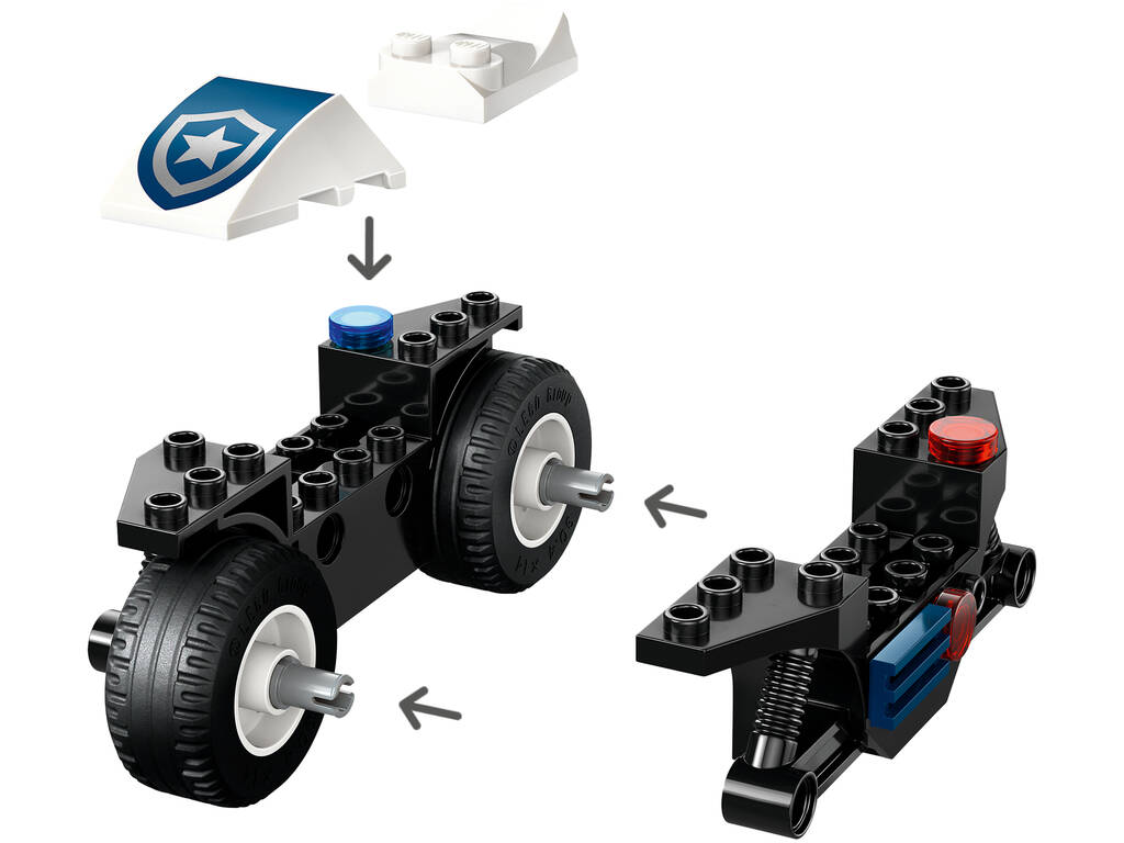 Lego City Persecución en Moto de Policia