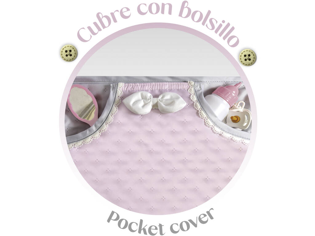 Sophie 3x1 Chariot de poupée pliable avec sac