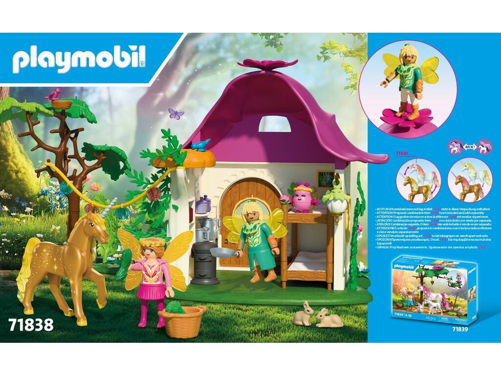 Playmobil Casa de Hadas con Unicornio Dorado