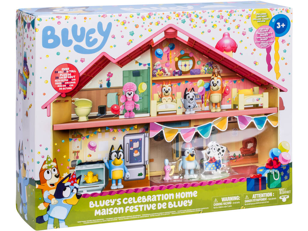 Bluey Set Casa de Celebraciones con Bluey y Accesorios