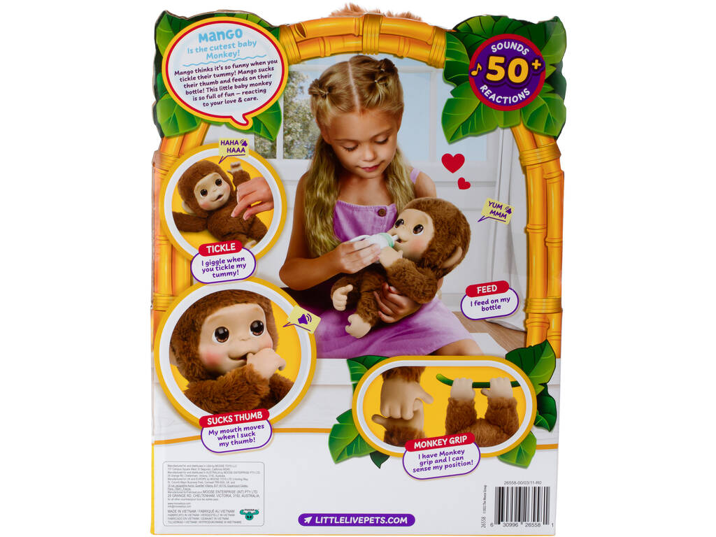 Little Live Pets Mascota Interactiva My Baby Monkey Mango