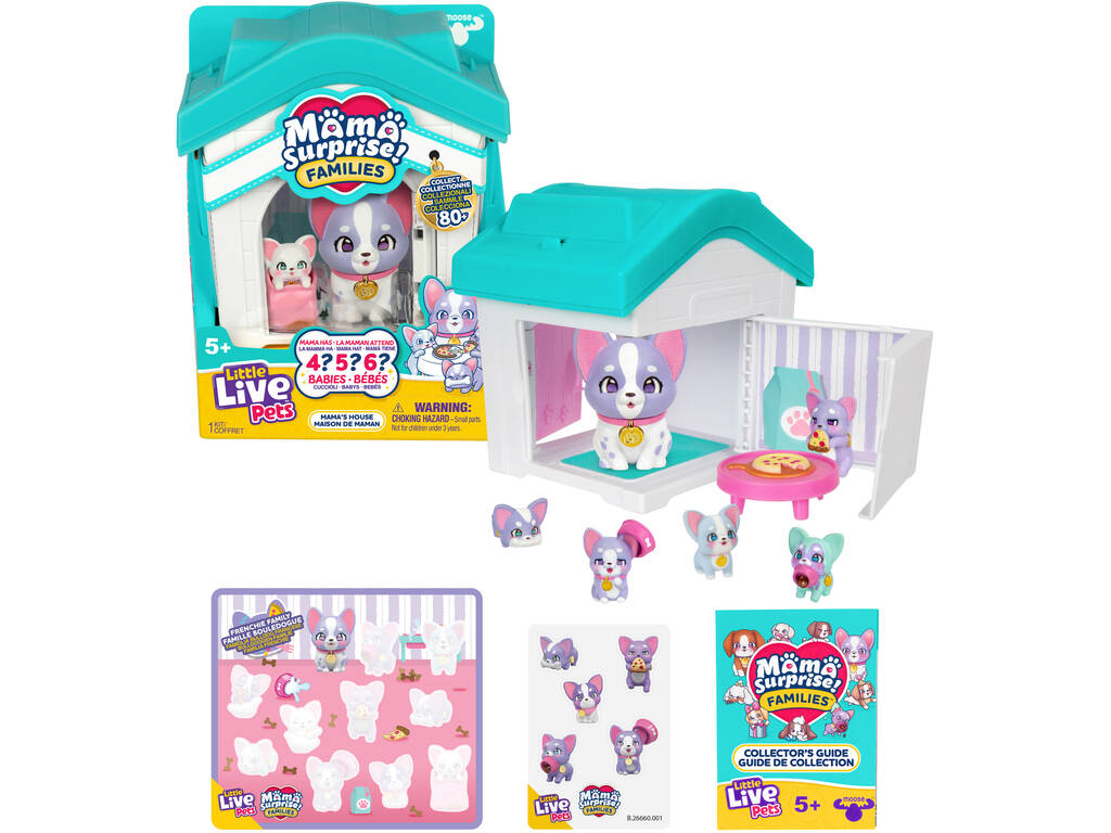 Little Live Pets Mama Surprise Families Maison de maman avec bébés