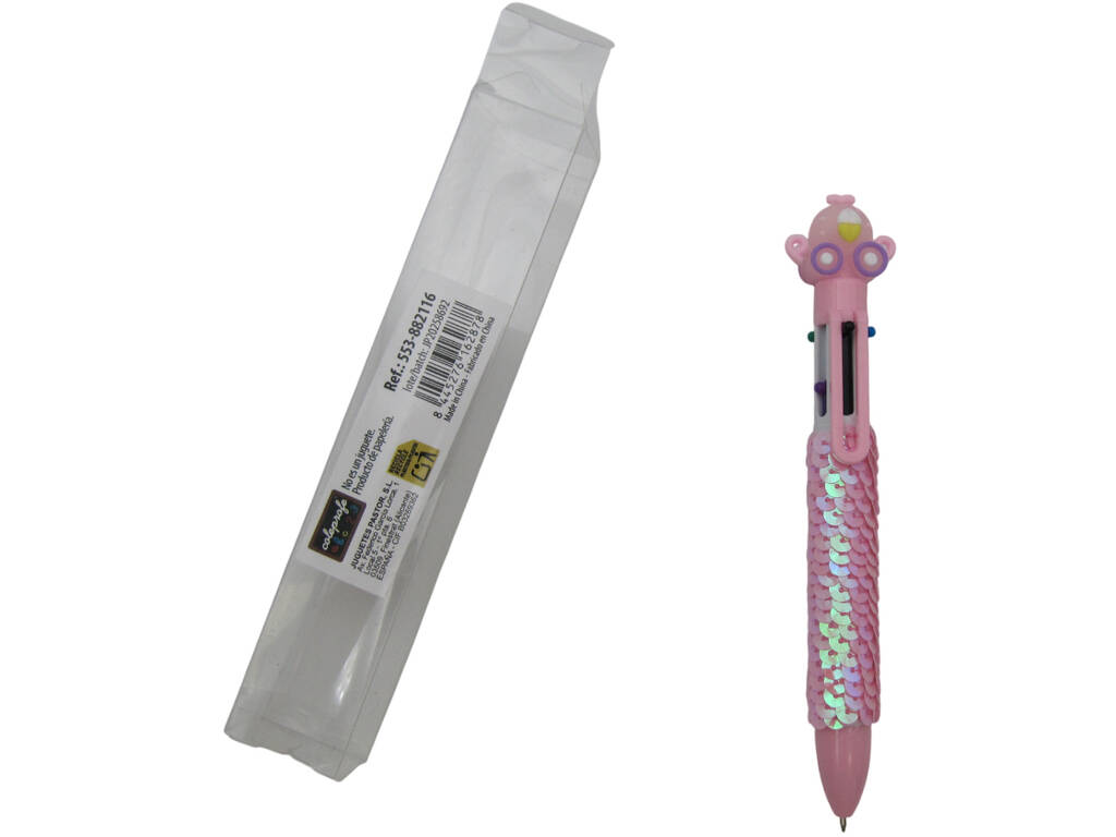 Caneta 6 Cores com Carruagem de 16 cm
