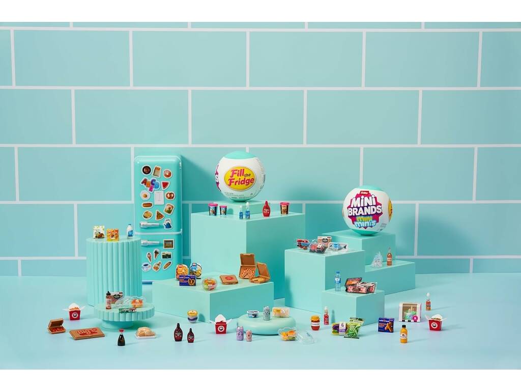 Zuru Mini Brands Pack Réfrigérateur avec 2 Boules Surprise Mini Minis 