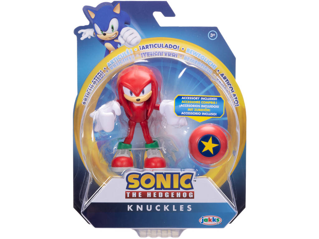 Sonic The Hedgehog Figurine articulée de 10 cm avec accessoire