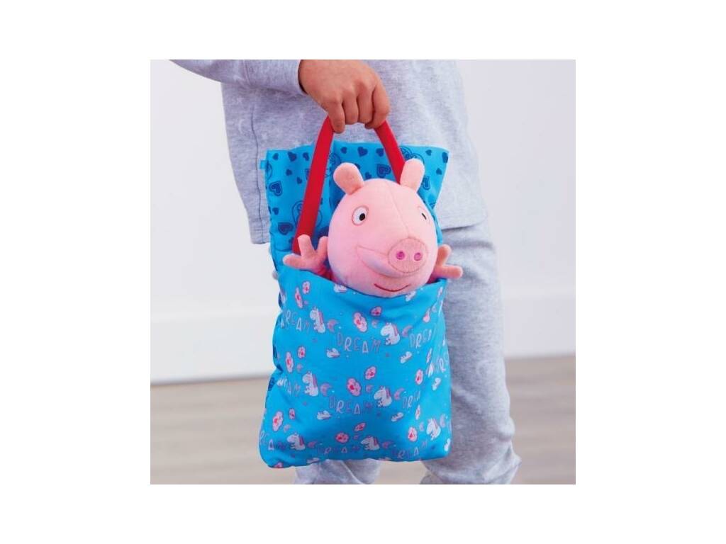Peppa Pig Peluche Fiesta de Pijamas de 20 cm con Luz y Sonidos