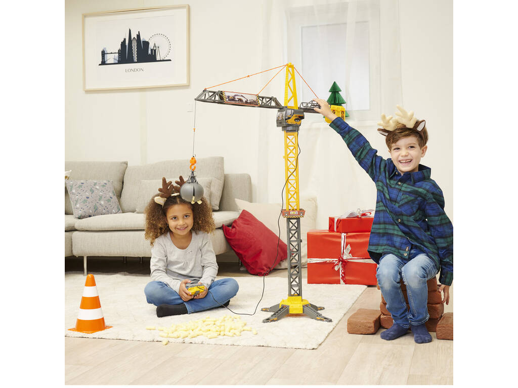 Dickie Toys Grue 110 avec contrôleur à câble