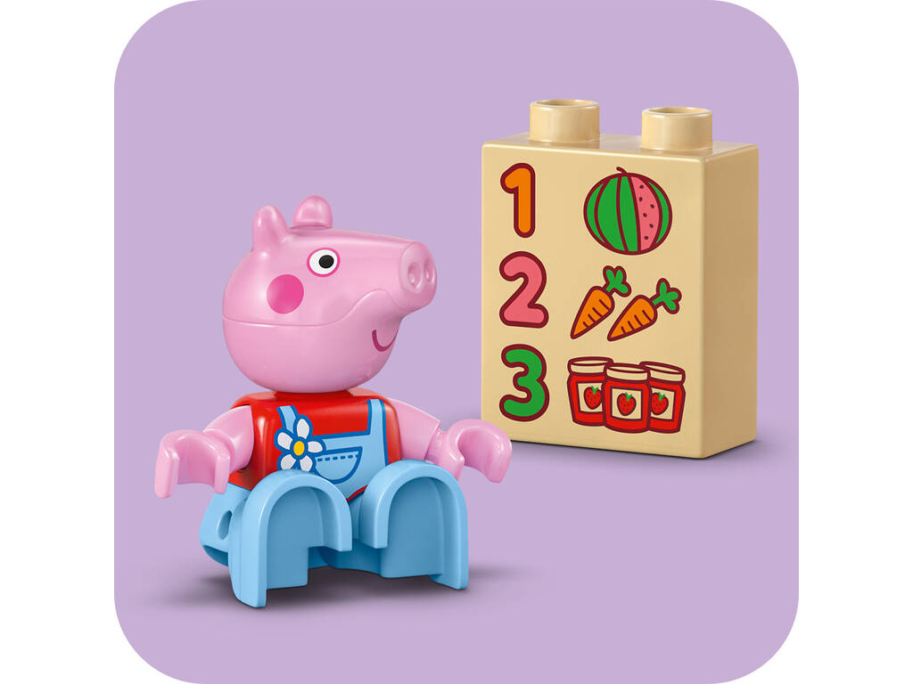 Lego Duplo Peppa Pig Tractor y Mercado