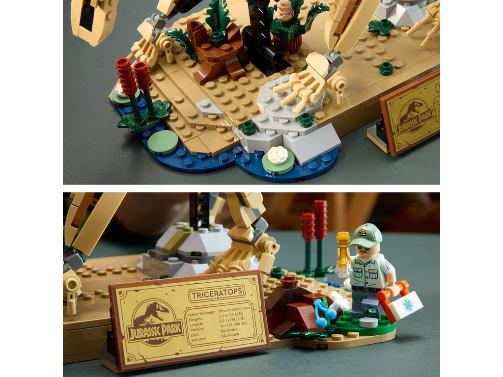 Lego Jurassic World Fósiles de Dinosaurio: Triceratops