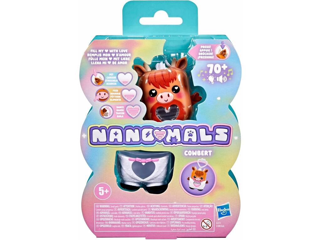 Nano-Mals, animaux de compagnie interactifs en porte-clés avec lumières et sons
