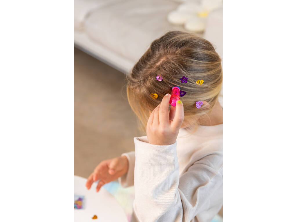 Funlockets Brosse à cheveux secrète avec applicateur de paillettes
