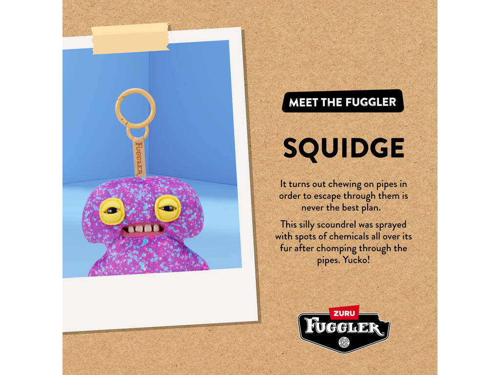 Zuru Fuggler Portachiavi di peluche da 12 cm