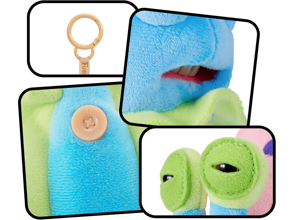 Zuru Fuggler Bob Éponge Porte-clés en peluche Personnage de 12 cm